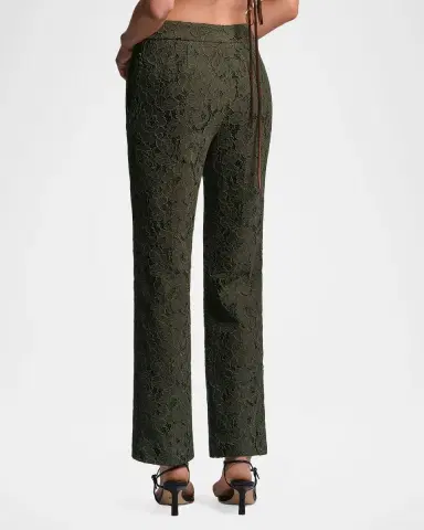 BCBGMAXAZRIA Safiya Cropped Guipure Lace Pants | Thumbnail 3 BCBGMAXAZRIA Safiya Cropped Guipure Lace Pants | Thumbnail 3