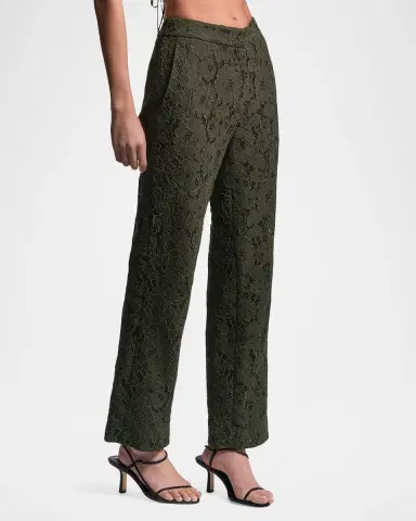 BCBGMAXAZRIA Safiya Cropped Guipure Lace Pants | Thumbnail 4 BCBGMAXAZRIA Safiya Cropped Guipure Lace Pants | Thumbnail 4