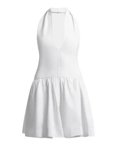 BCBGMAXAZRIA Perle Plunging Fit-&-Flare Mini Dress | Thumbnail 1 BCBGMAXAZRIA Perle Plunging Fit-&-Flare Mini Dress | Thumbnail 1