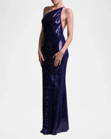 BCBGMAXAZRIA Estelle Open-Back Sequin Column Gown | Thumbnail 4 BCBGMAXAZRIA Estelle Open-Back Sequin Column Gown | Thumbnail 4