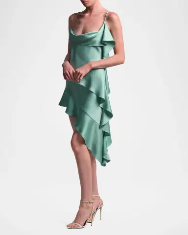 BCBGMAXAZRIA Fiona High-Low Charmeuse Slip Dress | Thumbnail 4 BCBGMAXAZRIA Fiona High-Low Charmeuse Slip Dress | Thumbnail 4
