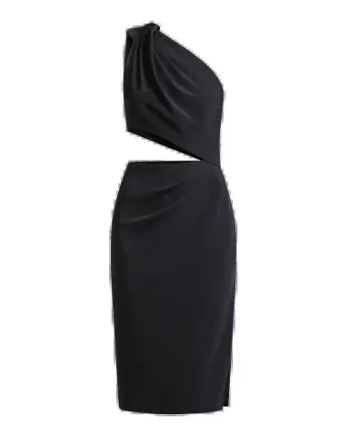 BCBGMAXAZRIA Isabel Cutout One-Shoulder Midi Dress | Thumbnail 2 BCBGMAXAZRIA Isabel Cutout One-Shoulder Midi Dress | Thumbnail 2