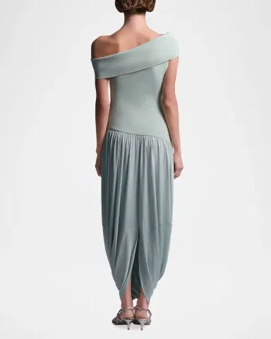 BCBGMAXAZRIA Myla Draped Off-Shoulder Maxi Dress | Thumbnail 3 BCBGMAXAZRIA Myla Draped Off-Shoulder Maxi Dress | Thumbnail 3