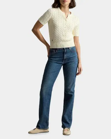 Polo Ralph Lauren Cable-Knit Cotton Henley Sweater | Thumbnail 2 Polo Ralph Lauren Cable-Knit Cotton Henley Sweater | Thumbnail 2
