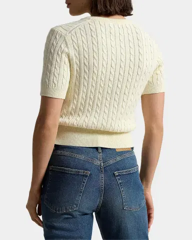 Polo Ralph Lauren Cable-Knit Cotton Henley Sweater | Thumbnail 3 Polo Ralph Lauren Cable-Knit Cotton Henley Sweater | Thumbnail 3