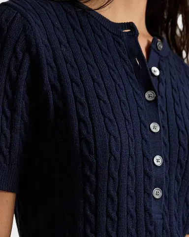 Polo Ralph Lauren Cable-Knit Cotton Henley Sweater | Thumbnail 4 Polo Ralph Lauren Cable-Knit Cotton Henley Sweater | Thumbnail 4