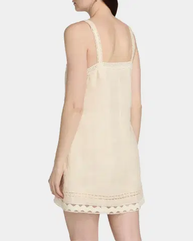 SIMKHAI Jasmine Linen Lace Minidress | Thumbnail 3 SIMKHAI Jasmine Linen Lace Minidress | Thumbnail 3