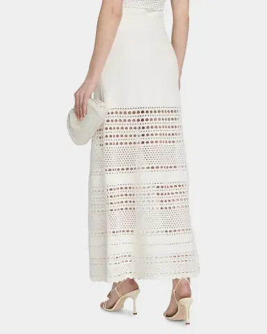 Simkhai Westly Open-Stitch Midi Skirt | Thumbnail 3 Simkhai Westly Open-Stitch Midi Skirt | Thumbnail 3