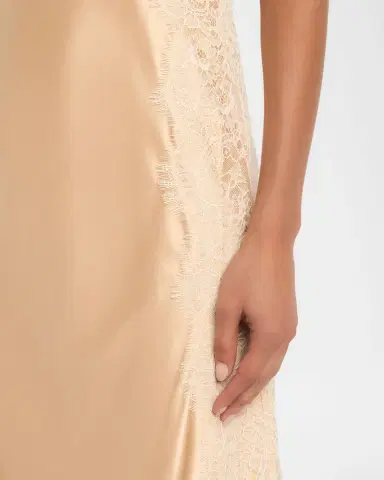 LoveShackFancy Shia Lace-Trim Silk-Blend A-Line Maxi Slipdress | Thumbnail 5 LoveShackFancy Shia Lace-Trim Silk-Blend A-Line Maxi Slipdress | Thumbnail 5
