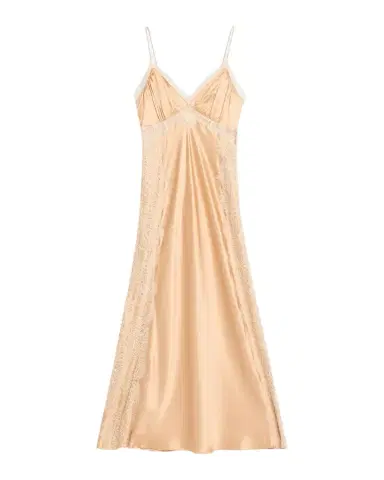 LoveShackFancy Shia Lace-Trim Silk-Blend A-Line Maxi Slipdress | Thumbnail 1 LoveShackFancy Shia Lace-Trim Silk-Blend A-Line Maxi Slipdress | Thumbnail 1