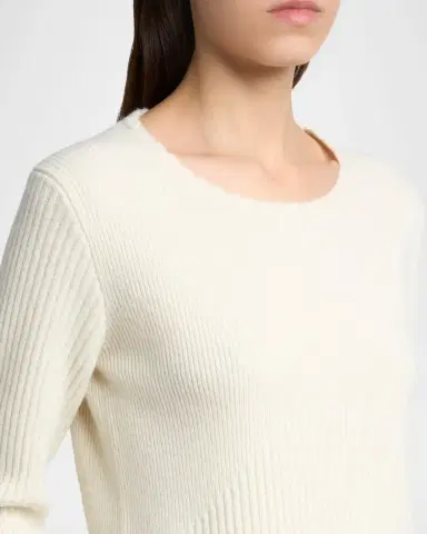 Jil Sander Wool-Cashmere Rib Crewneck Sweater | Thumbnail 5 Jil Sander Wool-Cashmere Rib Crewneck Sweater | Thumbnail 5
