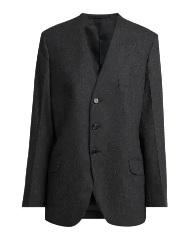Jil Sander V-Neck Brushed Wool Single-Breasted Jacket | Thumbnail 1 Jil Sander V-Neck Brushed Wool Single-Breasted Jacket | Thumbnail 1