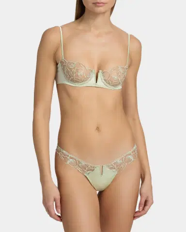 Kiki de Montparnasse Calla Lily Embroidered Balconette Bra | Thumbnail 4 Kiki de Montparnasse Calla Lily Embroidered Balconette Bra | Thumbnail 4