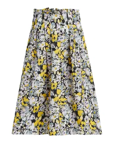 Marni Floral Cotton Midi Skirt | Thumbnail 1 Marni Floral Cotton Midi Skirt | Thumbnail 1