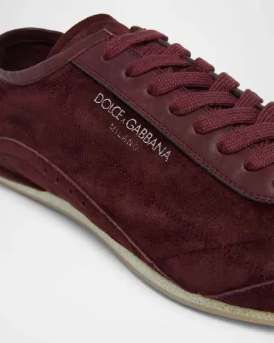 Dolce & Gabbana Men's Lipari Suede T-Toe Low-Top Sneakers | Thumbnail 5 Dolce & Gabbana Men's Lipari Suede T-Toe Low-Top Sneakers | Thumbnail 5