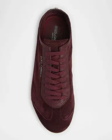 Dolce & Gabbana Men's Lipari Suede T-Toe Low-Top Sneakers | Thumbnail 6 Dolce & Gabbana Men's Lipari Suede T-Toe Low-Top Sneakers | Thumbnail 6