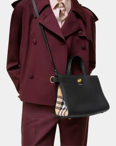 Burberry Cotswolds Mini Check Tote Bag | Thumbnail 6 Burberry Cotswolds Mini Check Tote Bag | Thumbnail 6