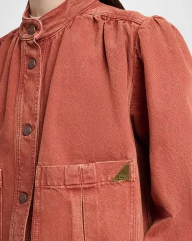 Chloe Gathered Denim Jacket | Thumbnail 5 Chloe Gathered Denim Jacket | Thumbnail 5