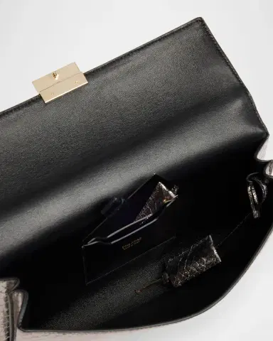 TOM FORD Jean Metallic Python-Embossed Leather Clutch | Thumbnail 4 TOM FORD Jean Metallic Python-Embossed Leather Clutch | Thumbnail 4