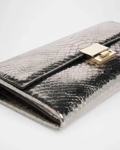 TOM FORD Jean Metallic Python-Embossed Leather Clutch | Thumbnail 6 TOM FORD Jean Metallic Python-Embossed Leather Clutch | Thumbnail 6