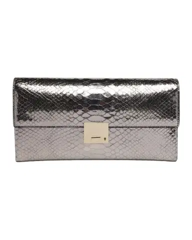 TOM FORD Jean Metallic Python-Embossed Leather Clutch | Thumbnail 1 TOM FORD Jean Metallic Python-Embossed Leather Clutch | Thumbnail 1