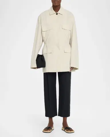 TOTEME Collared Drawstring Jacket | Thumbnail 2 TOTEME Collared Drawstring Jacket | Thumbnail 2