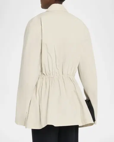 TOTEME Collared Drawstring Jacket | Thumbnail 3 TOTEME Collared Drawstring Jacket | Thumbnail 3