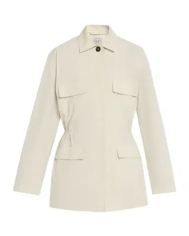 TOTEME Collared Drawstring Jacket | Thumbnail 1 TOTEME Collared Drawstring Jacket | Thumbnail 1