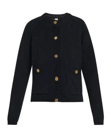 TOTEME Hammered Button Knit Cardigan | Thumbnail 1 TOTEME Hammered Button Knit Cardigan | Thumbnail 1