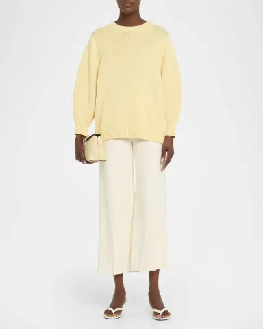 TOTEME Oversized Crew Knit Sweater | Thumbnail 2 TOTEME Oversized Crew Knit Sweater | Thumbnail 2
