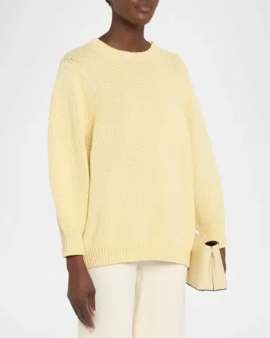 TOTEME Oversized Crew Knit Sweater | Thumbnail 4 TOTEME Oversized Crew Knit Sweater | Thumbnail 4