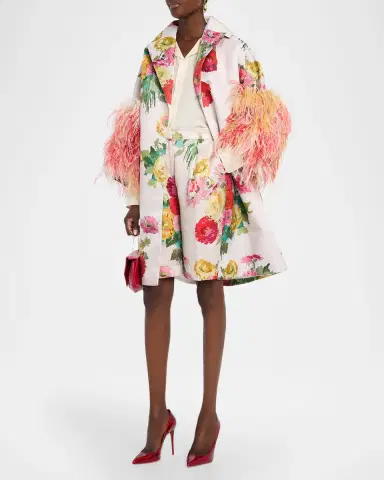 Libertine Pat Nixon Feathered Oversized Coat | Thumbnail 4 Libertine Pat Nixon Feathered Oversized Coat | Thumbnail 4