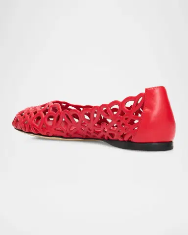 LOEWE Petal Anagram Leather Ballerina Flats | Thumbnail 2 LOEWE Petal Anagram Leather Ballerina Flats | Thumbnail 2