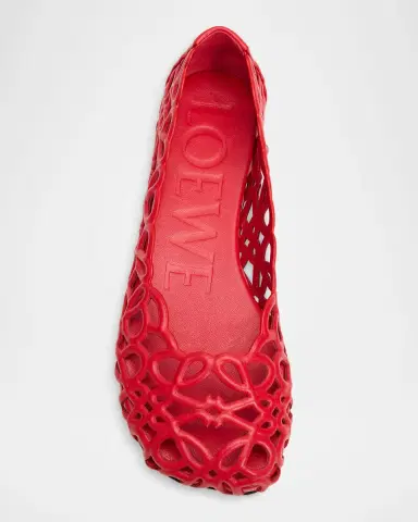 LOEWE Petal Anagram Leather Ballerina Flats | Thumbnail 4 LOEWE Petal Anagram Leather Ballerina Flats | Thumbnail 4