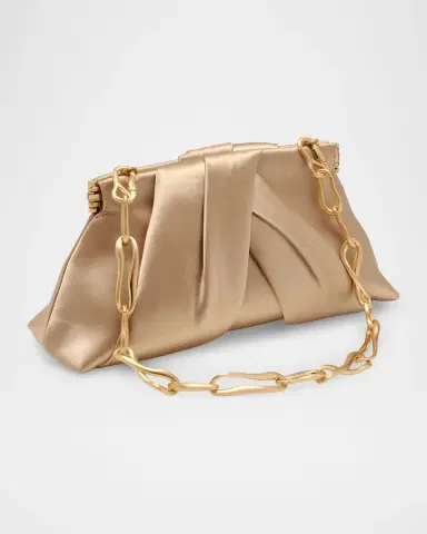 Cult Gaia Lia Mini Pleated Satin Clutch | Thumbnail 5 Cult Gaia Lia Mini Pleated Satin Clutch | Thumbnail 5