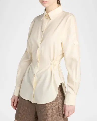 Moncler Long-Sleeve Wool Shirt | Thumbnail 4 Moncler Long-Sleeve Wool Shirt | Thumbnail 4