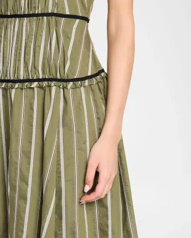 Cinq à Sept Celia Striped Maxi Dress | Thumbnail 5 Cinq à Sept Celia Striped Maxi Dress | Thumbnail 5