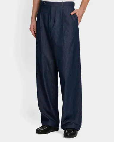Jil Sander Pleated-Front Chambray Trousers | Thumbnail 5 Jil Sander Pleated-Front Chambray Trousers | Thumbnail 5