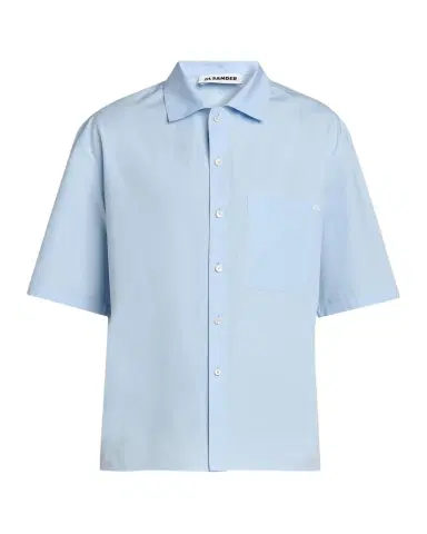 Jil Sander Logo-Embroidered Cotton Poplin Shirt | Thumbnail 1 Jil Sander Logo-Embroidered Cotton Poplin Shirt | Thumbnail 1