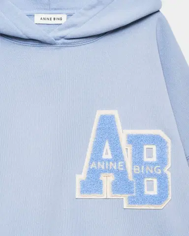 Anine Bing Harvey Embroidered Logo Hoodie | Thumbnail 4 Anine Bing Harvey Embroidered Logo Hoodie | Thumbnail 4