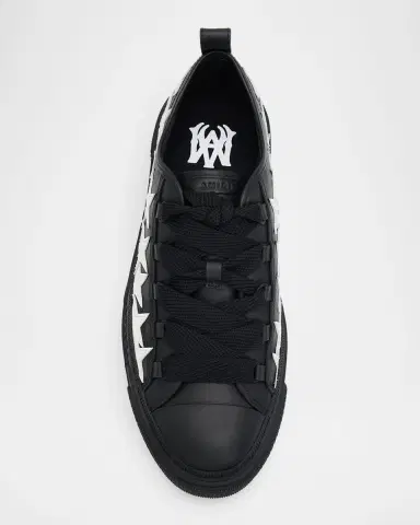 AMIRI Men's Stars Court Leather Low-Top Sneakers | Thumbnail 4 AMIRI Men's Stars Court Leather Low-Top Sneakers | Thumbnail 4