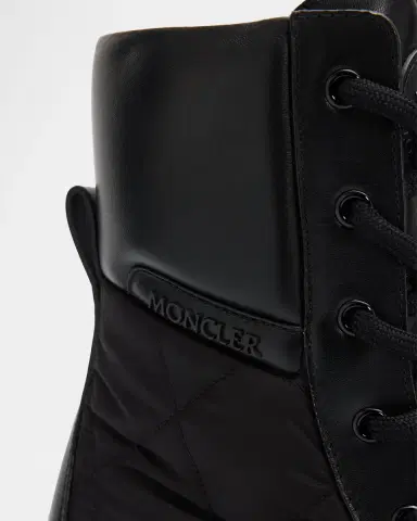 Moncler Aurea Quilted-Inset Leather Ankle Boots | Thumbnail 5 Moncler Aurea Quilted-Inset Leather Ankle Boots | Thumbnail 5