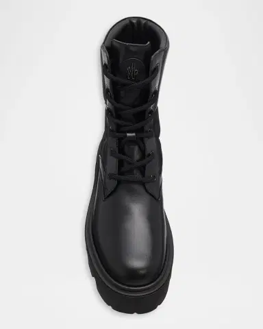 Moncler Aurea Quilted-Inset Leather Ankle Boots | Thumbnail 6 Moncler Aurea Quilted-Inset Leather Ankle Boots | Thumbnail 6