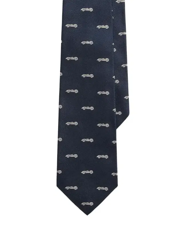 Men's Automobile-Patterned Silk Tie Men's Automobile-Patterned Silk Tie