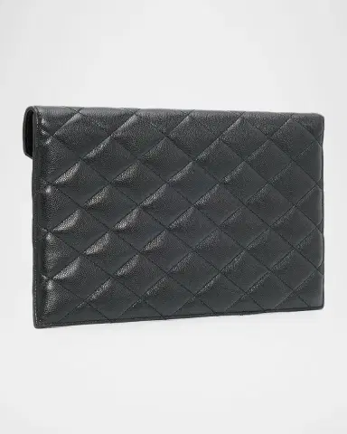 Saint Laurent YSL Quilted Leather Pouch Bag | Thumbnail 2 Saint Laurent YSL Quilted Leather Pouch Bag | Thumbnail 2