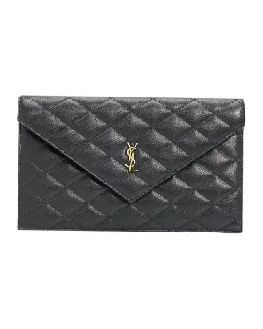 Saint Laurent YSL Quilted Leather Pouch Bag | Thumbnail 1 Saint Laurent YSL Quilted Leather Pouch Bag | Thumbnail 1