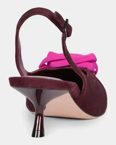Roger Vivier I Love Vivier 45MM Rose Suede Slingback Pumps | Thumbnail 2 Roger Vivier I Love Vivier 45MM Rose Suede Slingback Pumps | Thumbnail 2