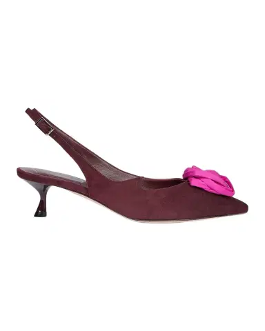 Roger Vivier I Love Vivier 45MM Rose Suede Slingback Pumps | Thumbnail 1 Roger Vivier I Love Vivier 45MM Rose Suede Slingback Pumps | Thumbnail 1