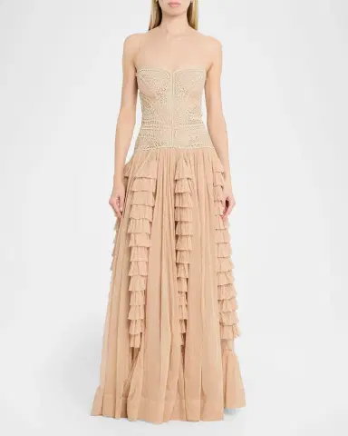 Ulla Johnson Orla Crochet Tulle Dress | Thumbnail 2 Ulla Johnson Orla Crochet Tulle Dress | Thumbnail 2