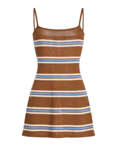 SEROYA Azriel Striped Knit Mini Dress | Thumbnail 1 SEROYA Azriel Striped Knit Mini Dress | Thumbnail 1